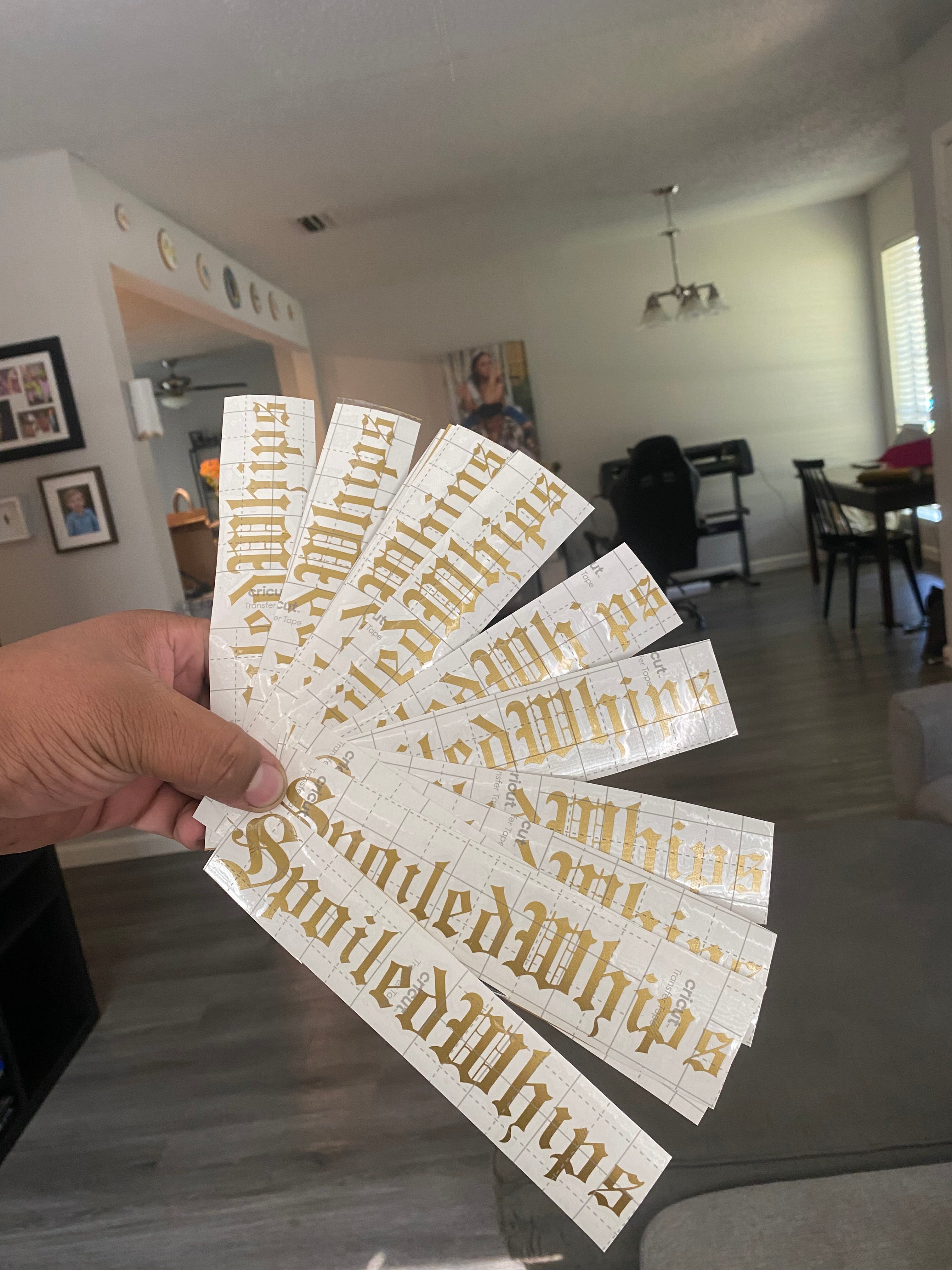 Old English SW Sticker (Gold)